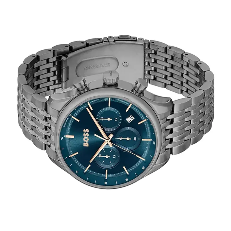 Hugo Boss Gregor Chronograph Blue Dial Quartz Men's Watch- 1514083